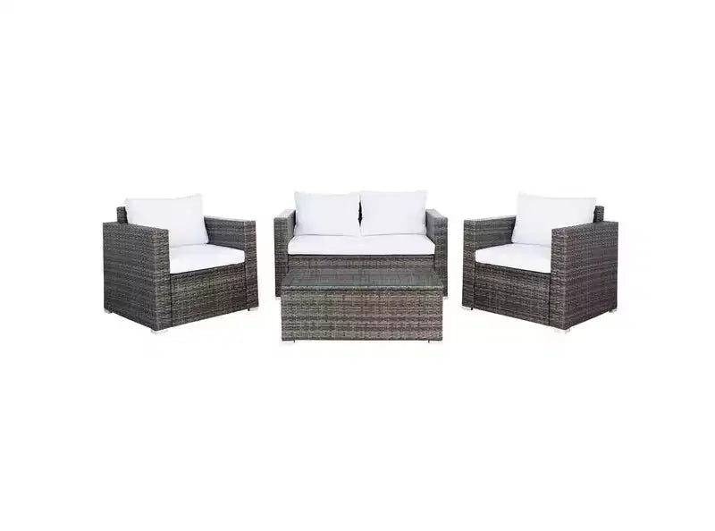 Ensemble de 4 meubles de salon Machie – Intérieur/Extérieur – PAT7508 – Safavieh