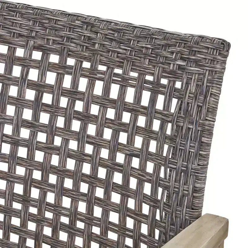 Christopher Knight Home Hampton Salon de jardin 10 places en bois d'acacia et osier avec canapé et causeuse