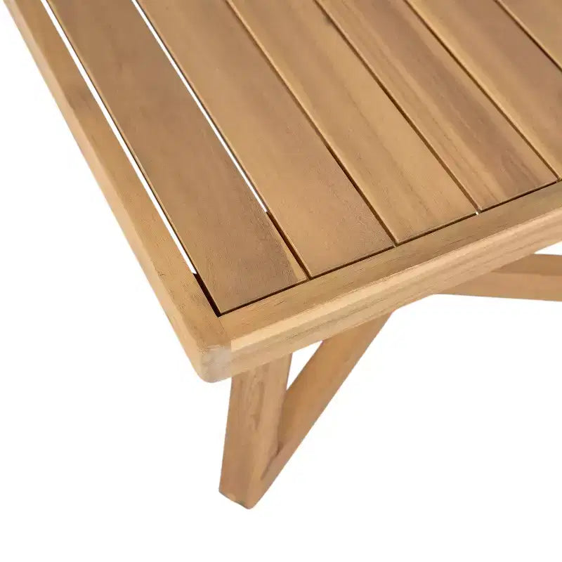 Christopher Knight Home Yantic, ensemble de conversation moderne d'extérieur 4 pièces en bois d'acacia avec coussins résistants à l'eau