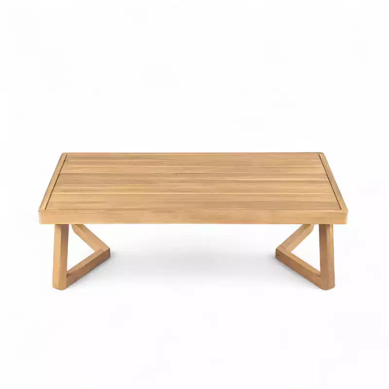 Christopher Knight Home Yantic, ensemble de conversation moderne d'extérieur 4 pièces en bois d'acacia avec coussins résistants à l'eau