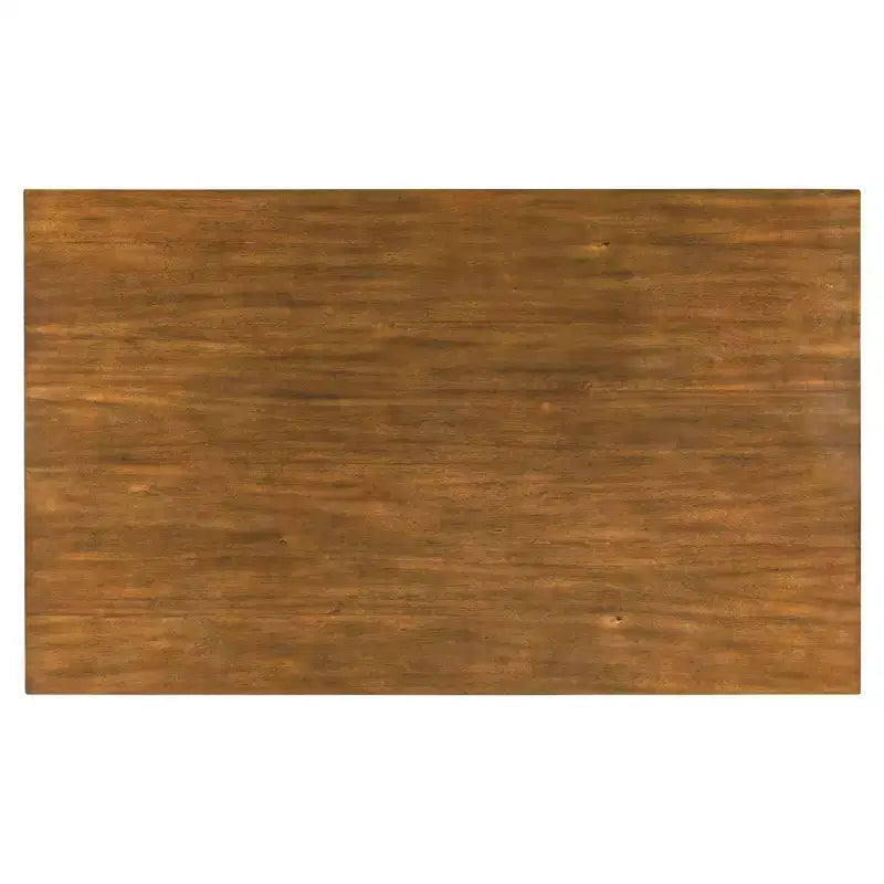 Ensemble de salle à manger 6 pièces de style ferme avec banc pour 6 personnes, table rectangulaire en bois et 4 chaises rembourrées