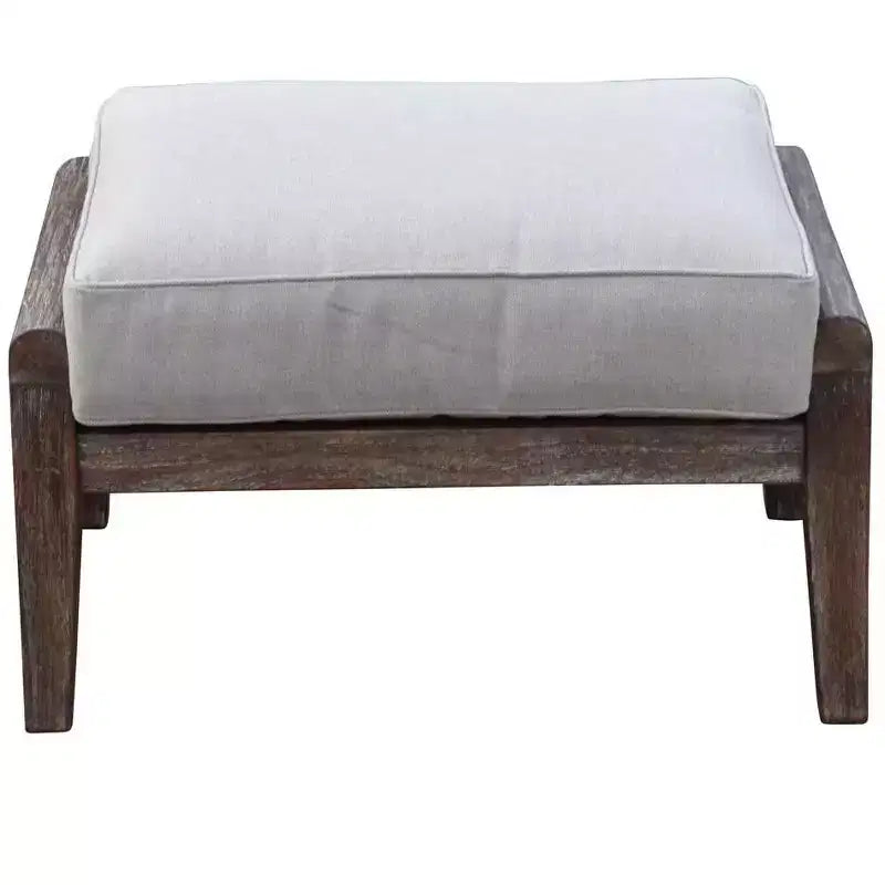 Courtyard Casual Bermuda FSC Teak Ensemble de 2 chaises club et repose-pieds comprend : une chaise club et un repose-pieds