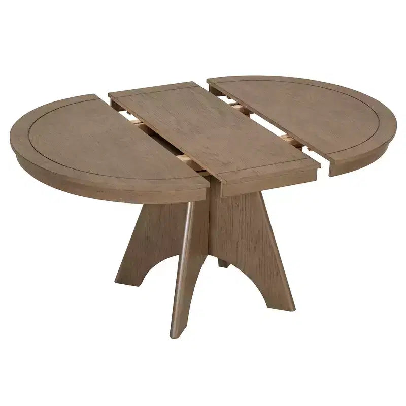 Ensemble de salle à manger extensible vintage Oliver de GDFStudio pour 4 à 6 personnes avec table style ferme de 42 à 58 po et chaises rembourrées