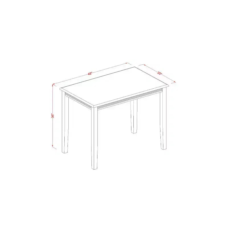 Ensemble de table à manger de hauteur comptoir - Table de cuisine et chaises 3 pièces - Style ferme moderne