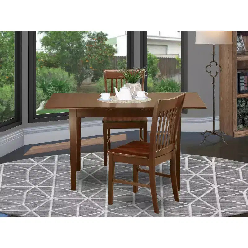 Ensemble de salle à manger - Table et chaises style Coastal Craftsman - Petit ensemble pour salle à manger