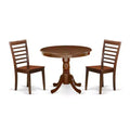Family Dining Set 36 Inch Table with 2 Chairs - Wood Kitchen Table Set for 4