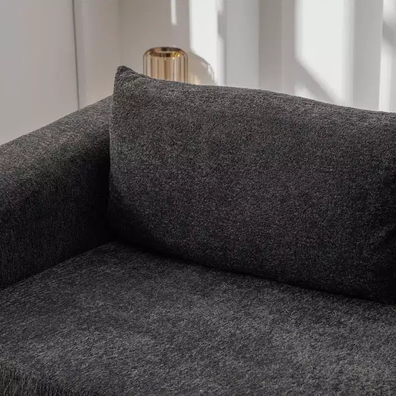 Canapé convertible 2 en 1 moderne avec oreillers, canapé-lit pliant en chenille pour salon ou chambre d'amis - Panipeachy
