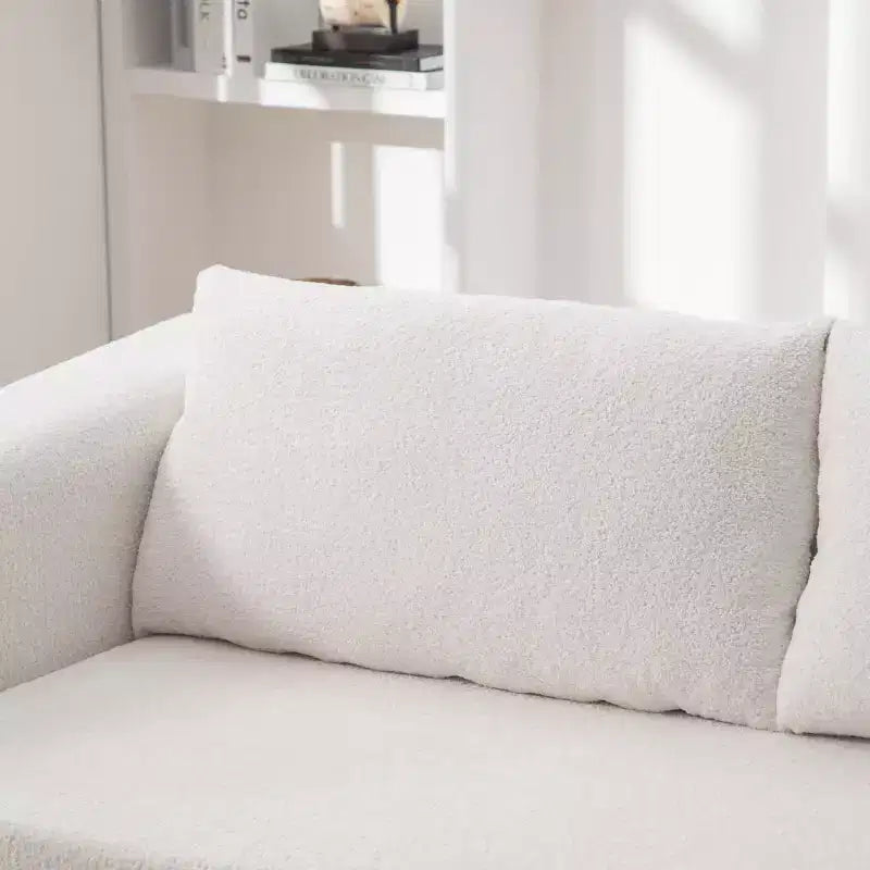 Canapé convertible 2 en 1 moderne avec oreillers, canapé-lit pliant en chenille pour salon ou chambre d'amis - Panipeachy