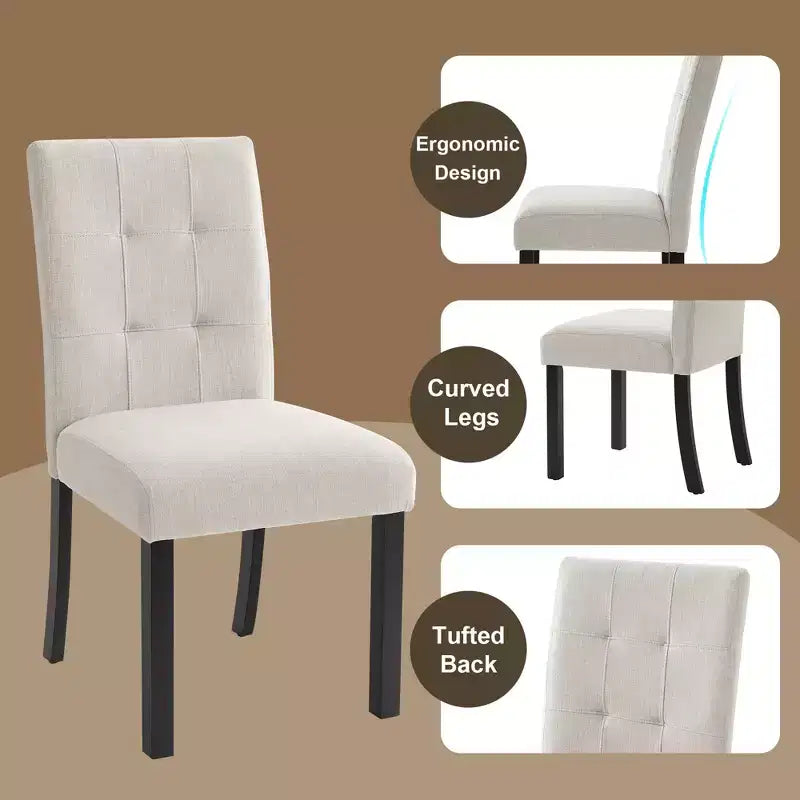 Ensemble de salle à manger moderne 6 pièces Griffin de GDFStudio avec table en faux marbre de 63 po, 4 chaises et 1 banc