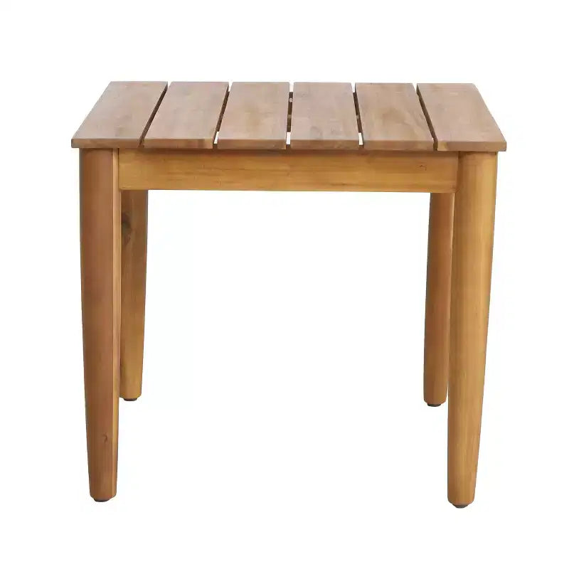Christopher Knight Home Minh, ensemble de 3 chaises de patio pivotantes modernes en acacia avec design en corde et table à lattes