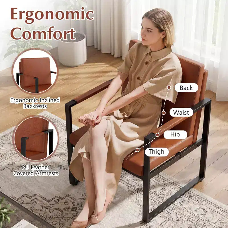 Costway Ensemble de 5 pièces pour salon avec causeuse, 2 fauteuils d'appoint, 2 tables basses, coussins gris/marron + noir
