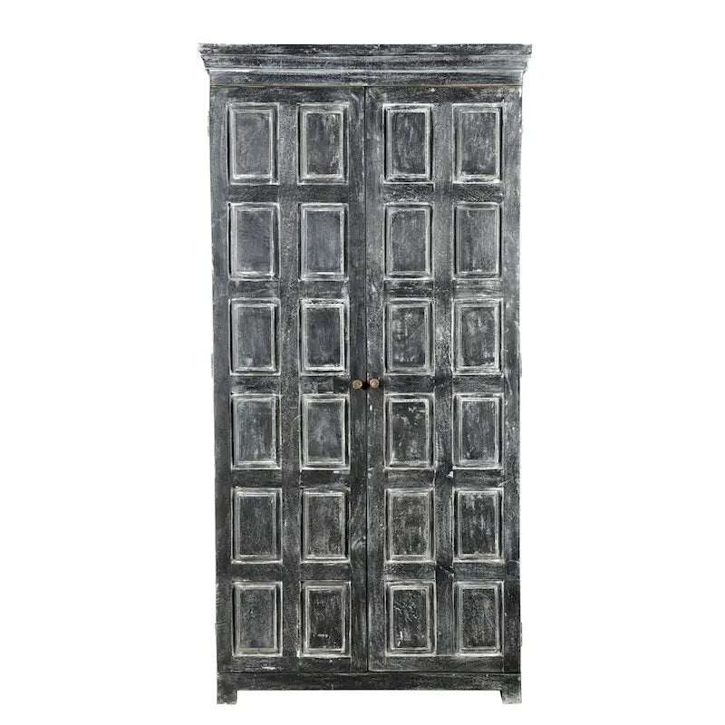 72 Dark Gray Solid Wood Pantry Or Storage Closet - 36' X '72' X '18