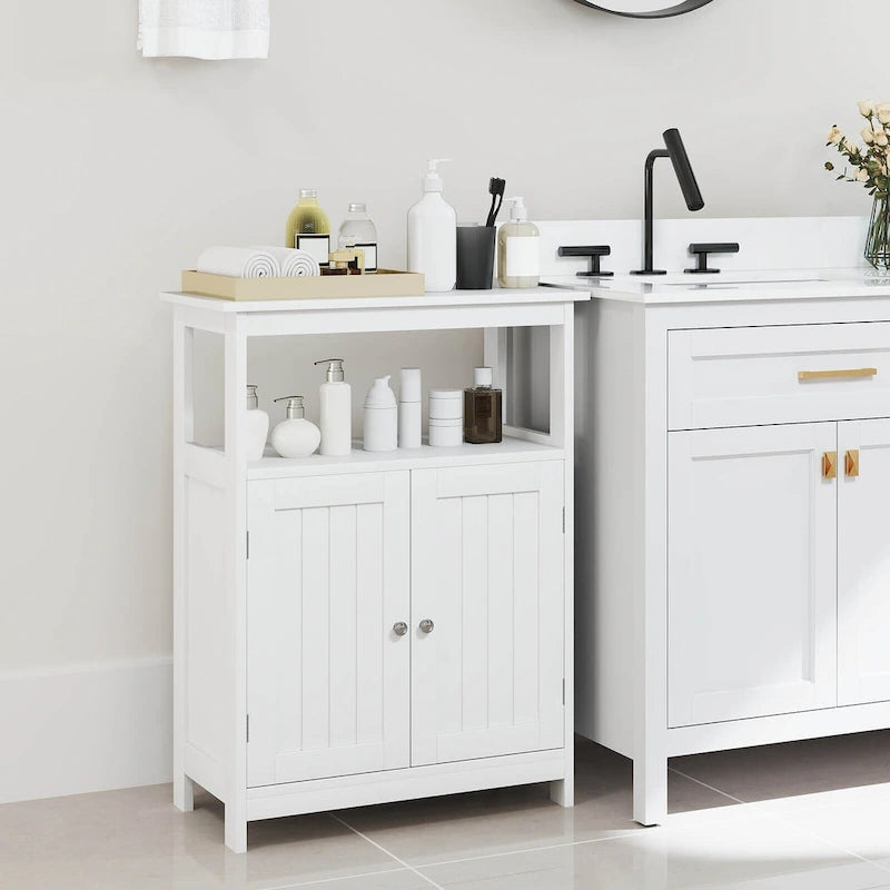 Bathroom Floor Cabinet Freestanding Storage Organizer with 2 - See Details