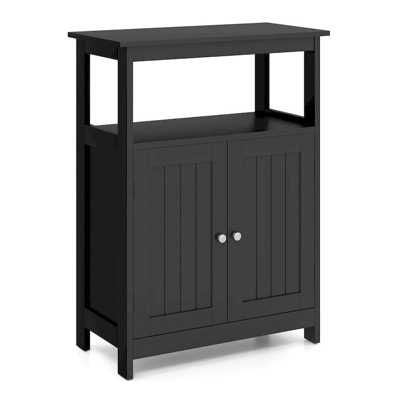 Bathroom Floor Cabinet Freestanding Storage Organizer with 2 - See Details