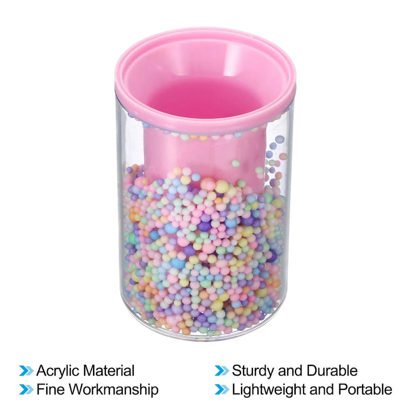 Pencil Holder Acrylic Makeup Brush Holder Cup Storage Stationery Caddy