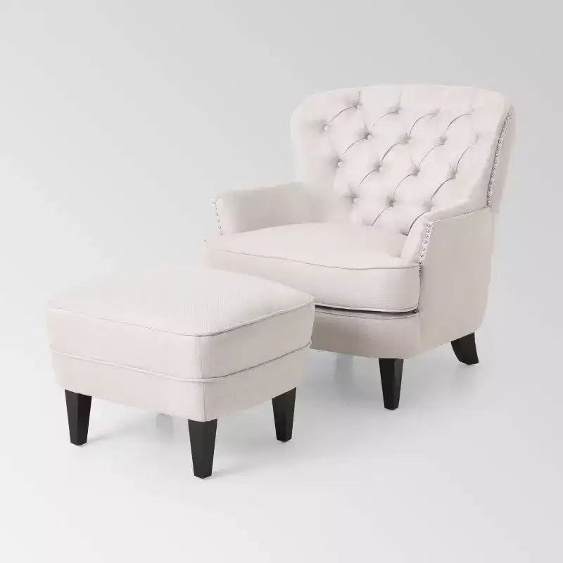 Ensemble Chaise et Ottomane Contemporaines Correia - Christopher Knight Home