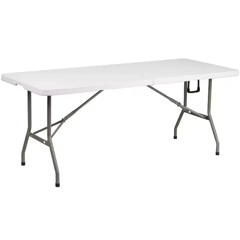 Ensemble Tente et Meubles Pliants Flash Furniture pour Événements - Tente Barnum Pliante 3x3m, Table Pliante 1,80m, Lot de 4 Chaises Pliantes