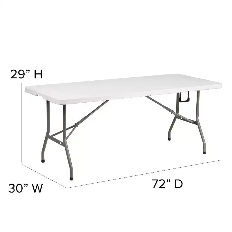 Ensemble Tente et Meubles Pliants Flash Furniture pour Événements - Tente Barnum Pliante 3x3m, Table Pliante 1,80m, Lot de 4 Chaises Pliantes