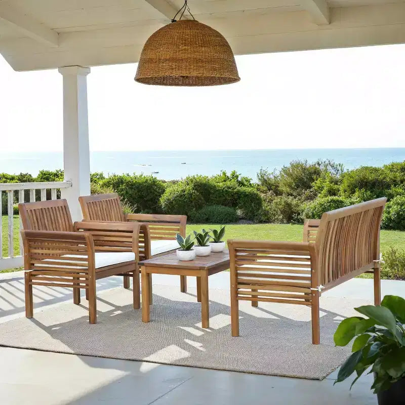 Ensemble de patio 4 pièces Carson - Intérieur/Extérieur - PAT7005 - Safavieh