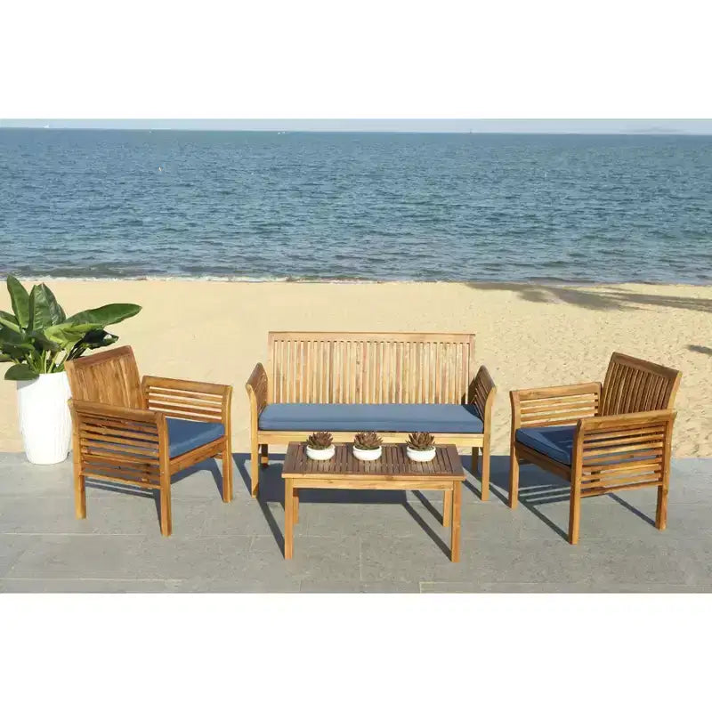 Ensemble de patio 4 pièces Carson - Intérieur/Extérieur - PAT7005 - Safavieh