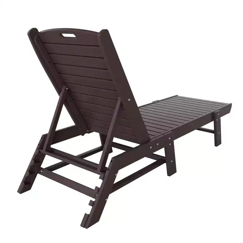 WestinTrends Ensemble de 2 chaises longues de patio en polythène avec table d'appoint