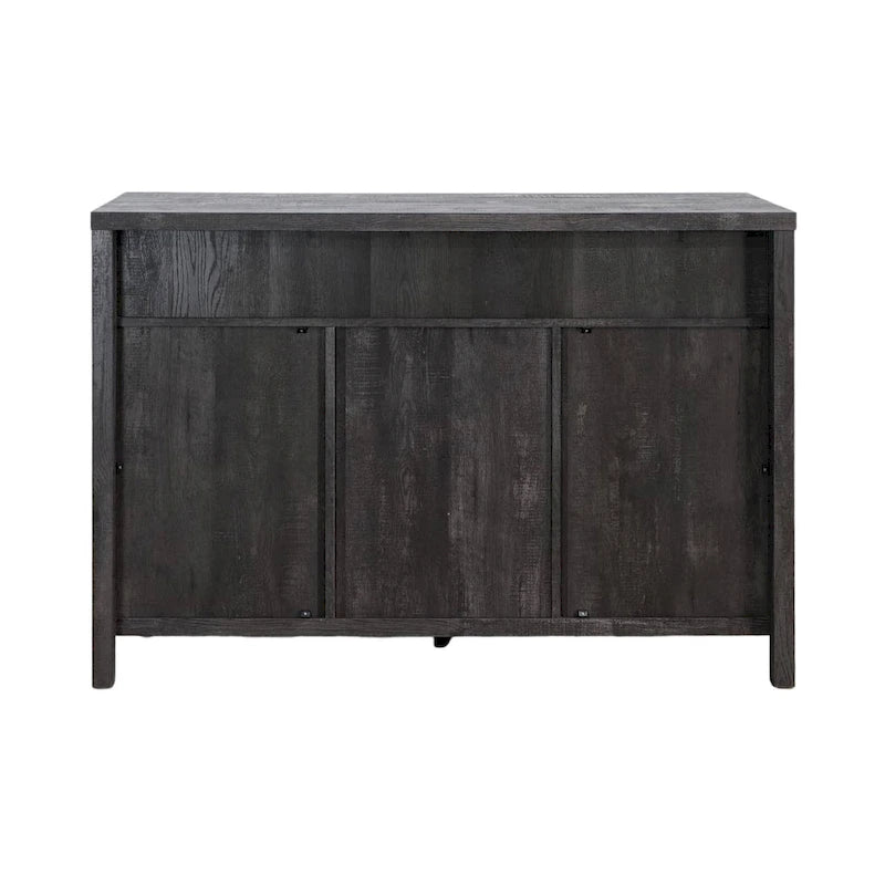 47W Sideboard Storage Cabinet, Dining Server Cupboard Buffet Table with Two Cabinets, Two Drawers, Two Open Shelves