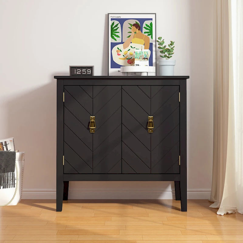 2 Door Wooden Sideboard Cabinets