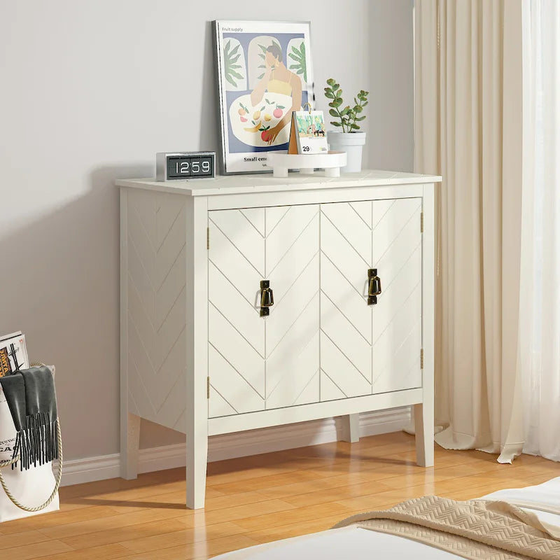 2 Door Wooden Sideboard Cabinets