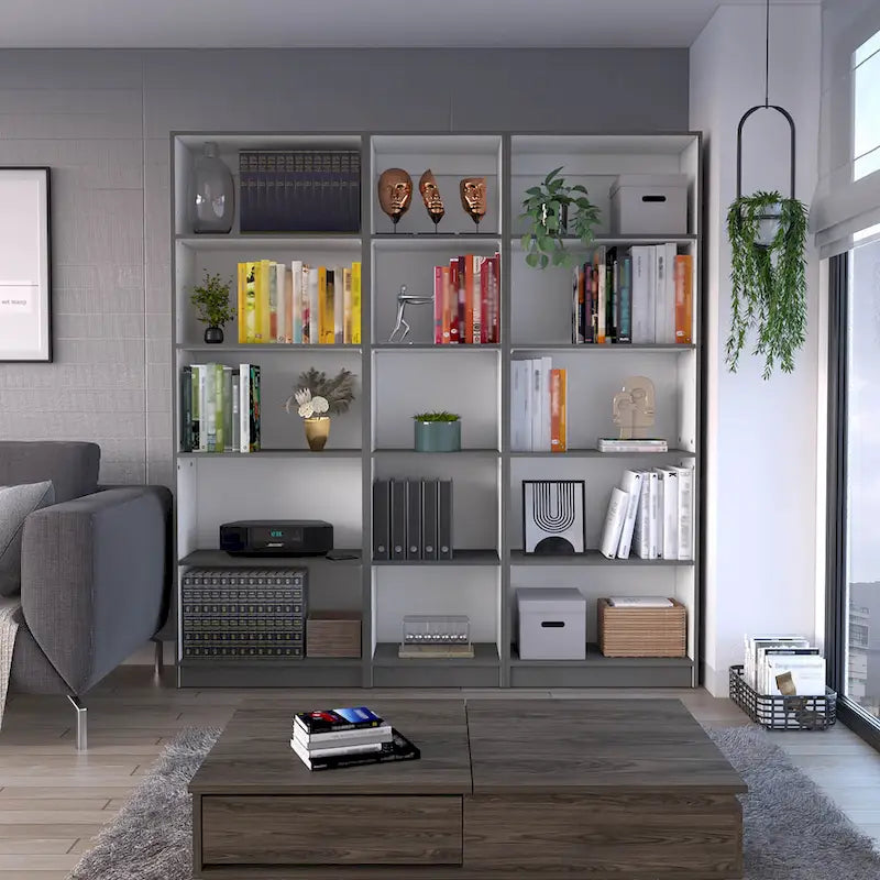 Kenyon 67 Wide 5-Shelf Option B Bookcase Set of 3