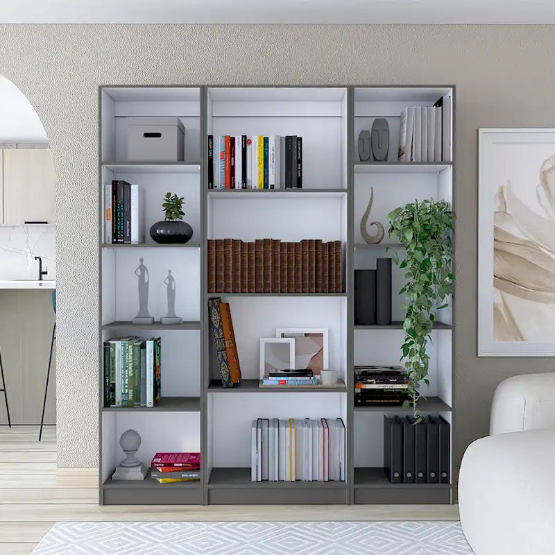 Kenyon 60 Wide 4-Shelf Bookcase Set of 3