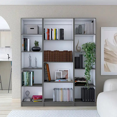 Kenyon 60 Wide 4-Shelf Bookcase Set of 3