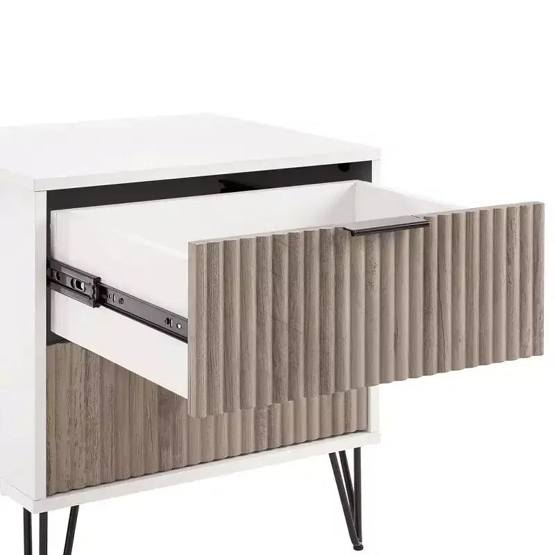 Ensemble commode 3 tiroirs et table de nuit 2 tiroirs moderne 2 pièces Manhattan Comfort Dumbo