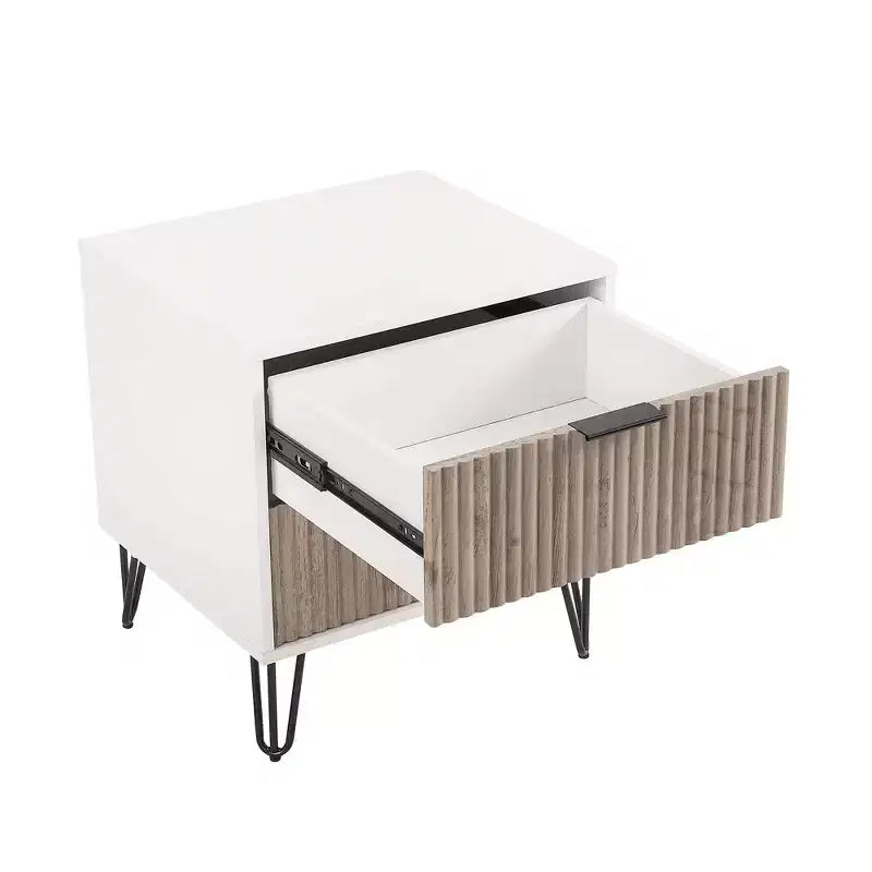 Ensemble commode 3 tiroirs et table de nuit 2 tiroirs moderne 2 pièces Manhattan Comfort Dumbo