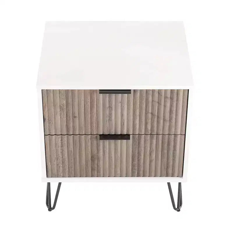 Ensemble commode 3 tiroirs et table de nuit 2 tiroirs moderne 2 pièces Manhattan Comfort Dumbo