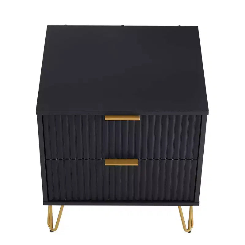 Ensemble commode 3 tiroirs et table de nuit 2 tiroirs moderne 2 pièces Manhattan Comfort Dumbo