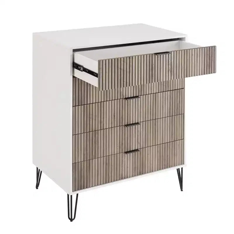 Ensemble commode 2 tiroirs et commode double 10 tiroirs Manhattan Comfort Dumbo 2 pièces moderne