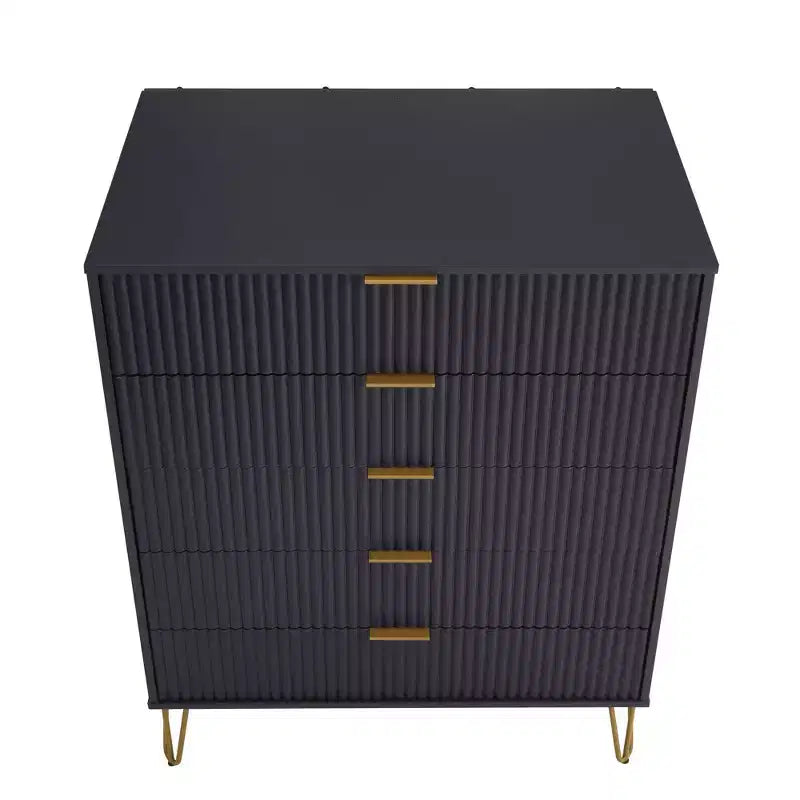 Ensemble commode 2 tiroirs et commode double 10 tiroirs Manhattan Comfort Dumbo 2 pièces moderne
