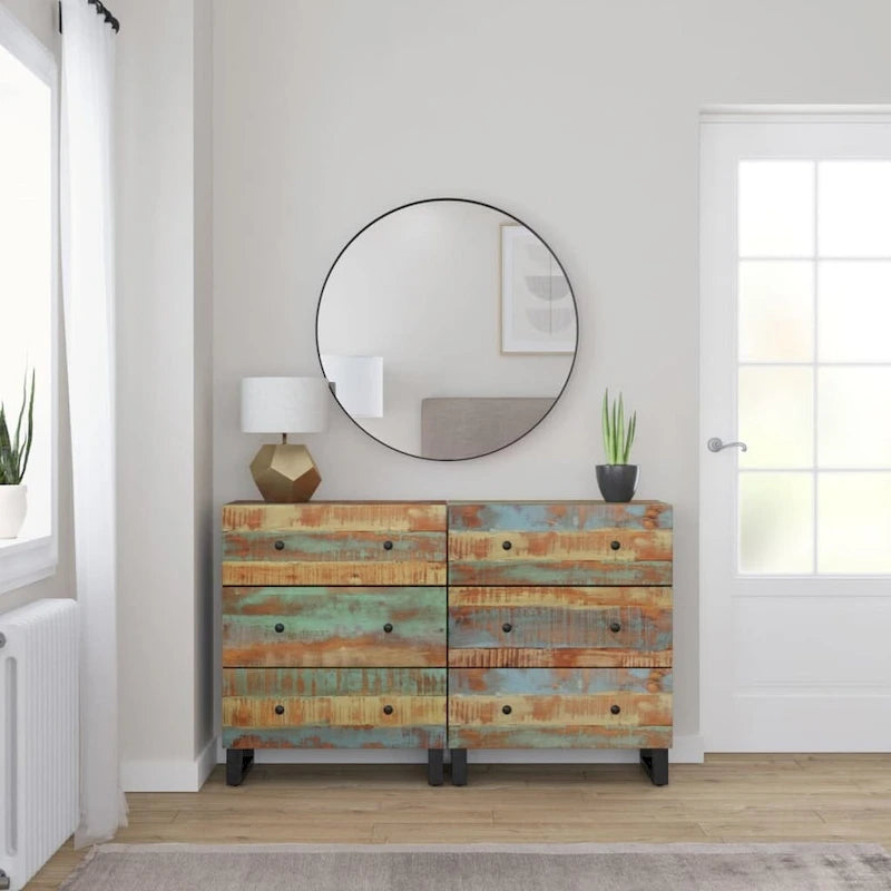 vidaXL Cabinet Storage Accent Sideboard Console Cabinet Cupboard with Drawers