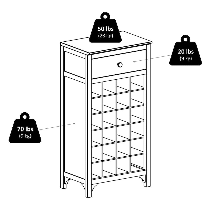 Wine Cabinet, Espresso