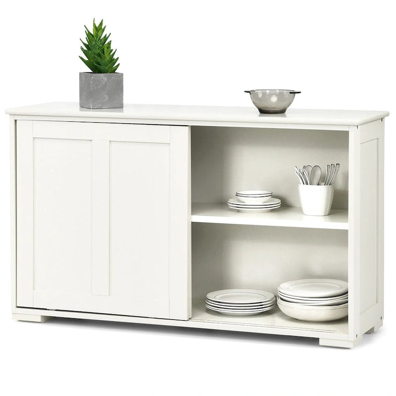 Antique Stackable Kitchen Storage Sideboard with Height Adjustable Shelf - 42 x 13 x 23.5 (L x W x H)