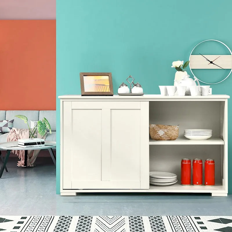 Antique Stackable Kitchen Storage Sideboard with Height Adjustable Shelf - 42 x 13 x 23.5 (L x W x H)