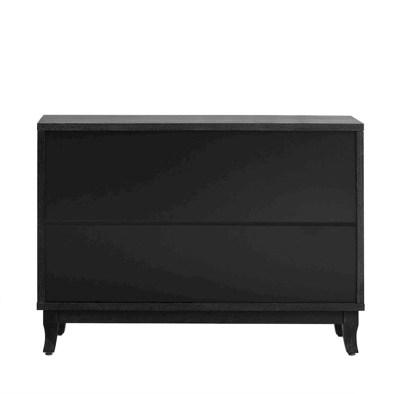 Sideboard with Glass Doors, 3 Door Mirrored Buffet Cabinet