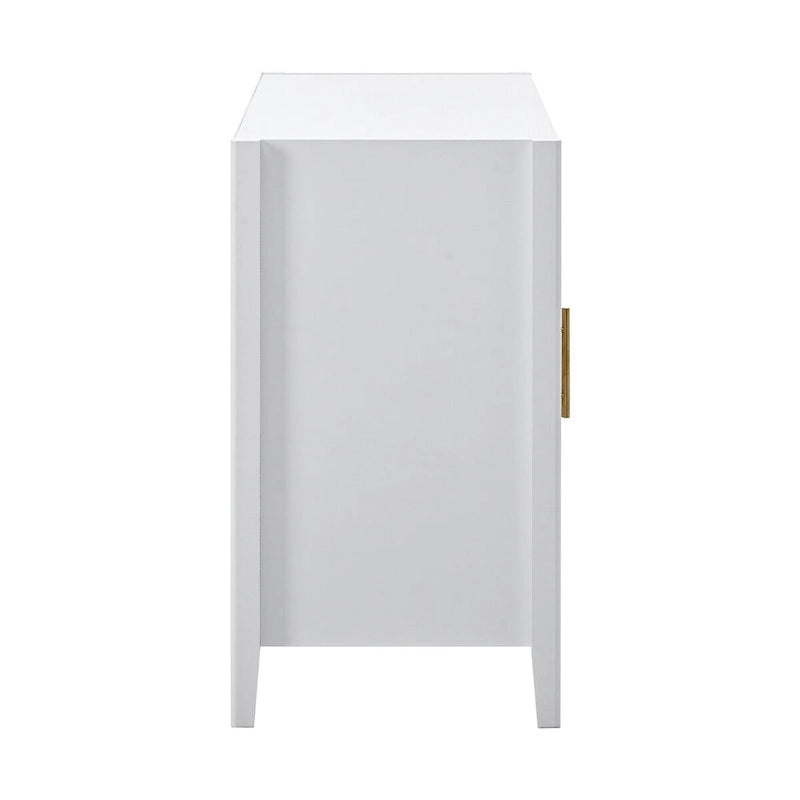 Accent Storage Cabinet Sideboard Wooden Cabinet with Metal Handles