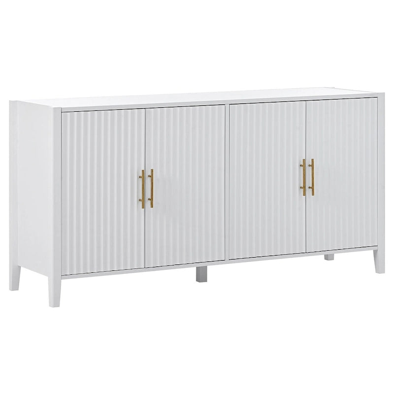 Accent Storage Cabinet Sideboard Wooden Cabinet with Metal Handles