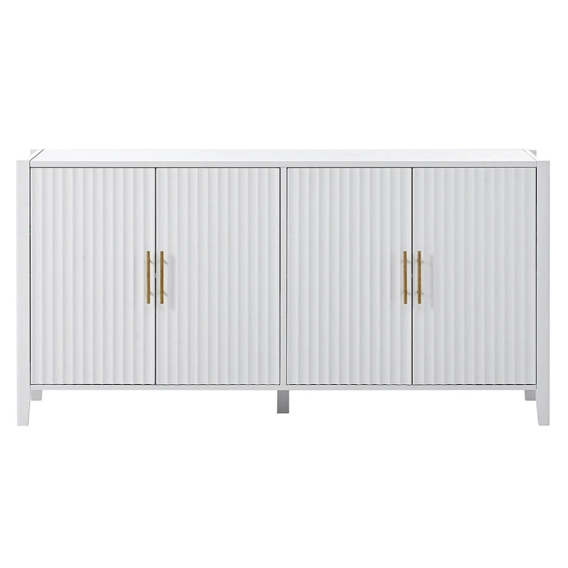 Accent Storage Cabinet Sideboard Wooden Cabinet with Metal Handles