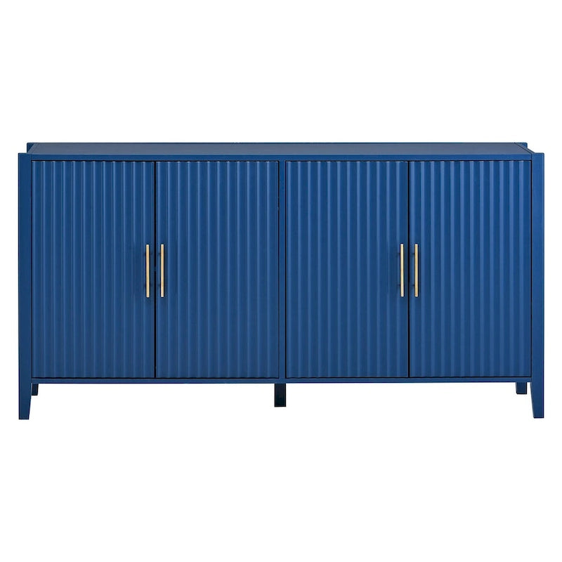Accent Storage Cabinet Sideboard Wooden Cabinet with Metal Handles