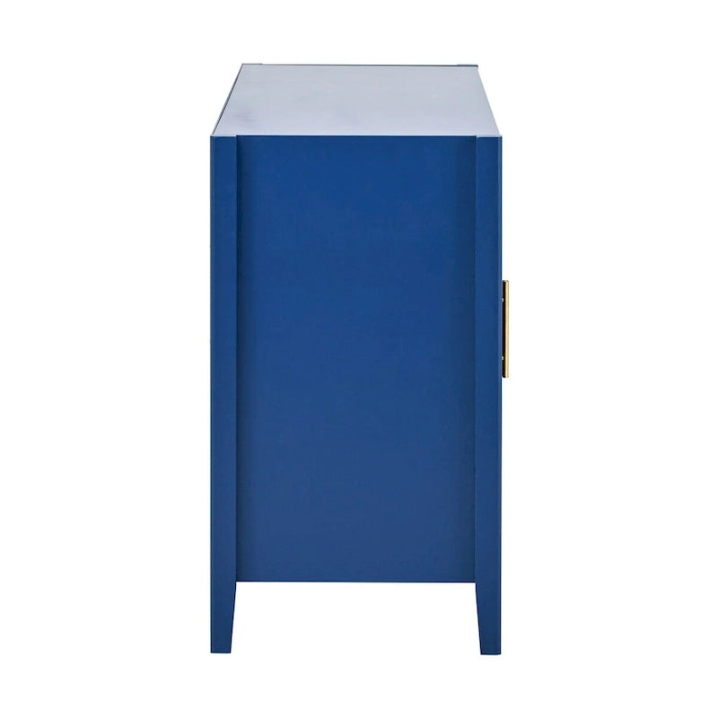 Accent Storage Cabinet Sideboard Wooden Cabinet with Metal Handles