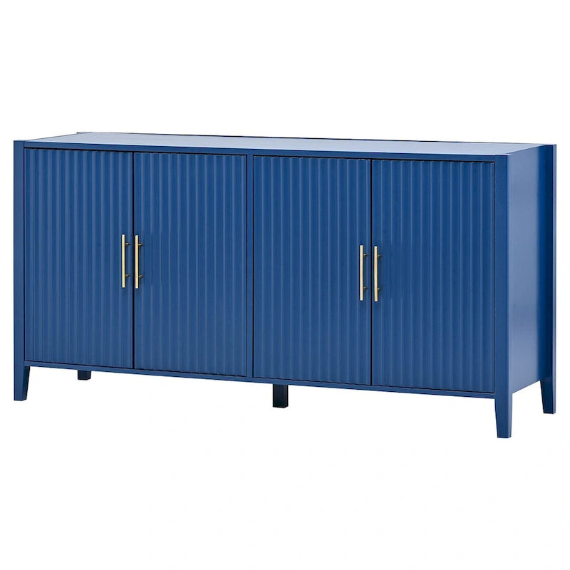 Accent Storage Cabinet Sideboard Wooden Cabinet with Metal Handles