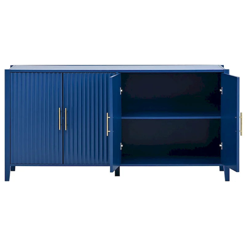 Accent Storage Cabinet Sideboard Wooden Cabinet with Metal Handles