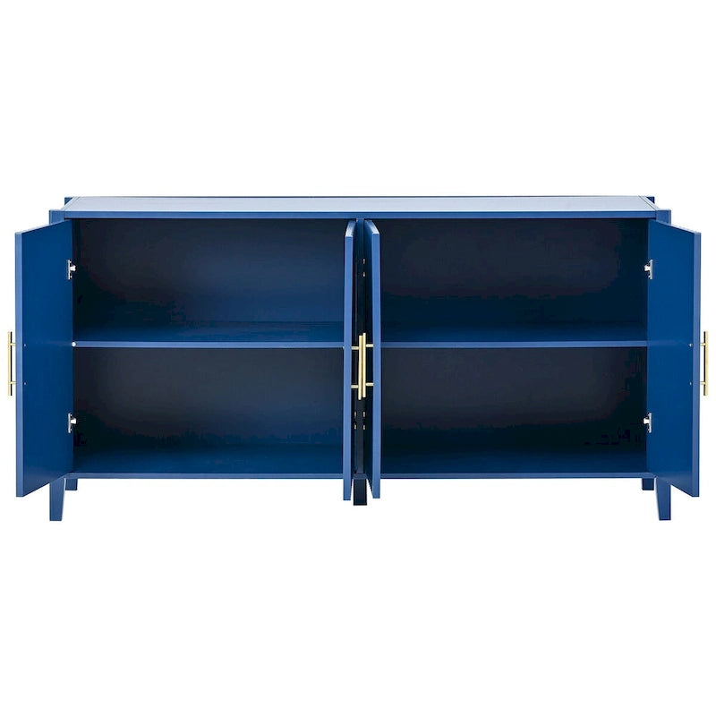 Accent Storage Cabinet Sideboard Wooden Cabinet with Metal Handles
